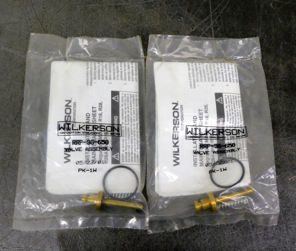 Wilkerson RRP-96-658 Pneumatic Valve Assembly Kit Lot of Two (2)