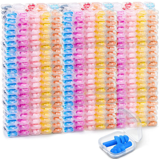 200 Pairs Ear Plugs Bulk for Sleeping Noise Cancelling, Swimming, Shooting, C...