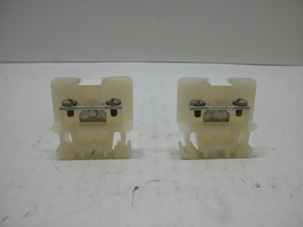 ALLEN BRADLEY 1492-CA3 SER A TERMINAL BLOCK 1-(LOT OF 2) WHITE 20 AMP 600V NNB