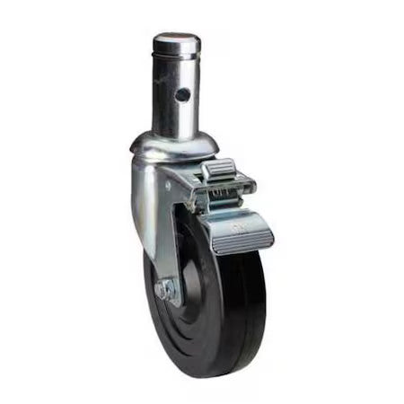 Colson 02Rr05041s018 Swivel Stem Cstr W/Totl Lock,5 In,240 Lb