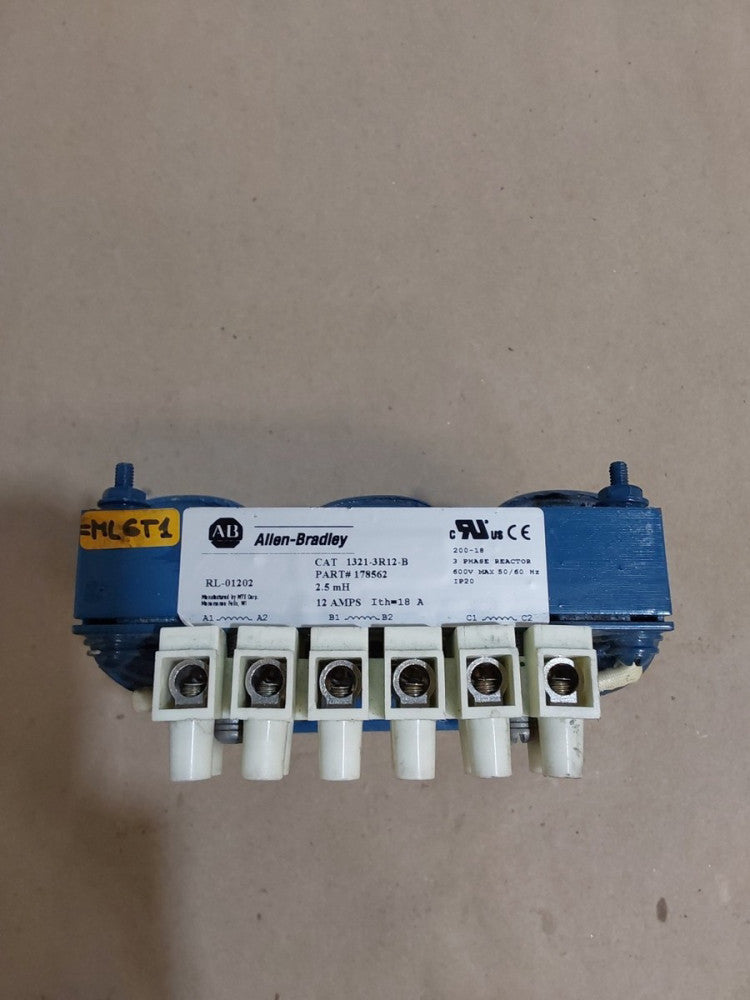 Allen Bradley 1321-3R12-B 3 Phase Reactor 600V 50/60 Hz 12A