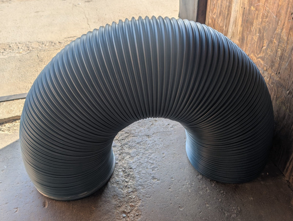 Flexible industrial drainage sewer accordion hose, 16" diameter, 40" length