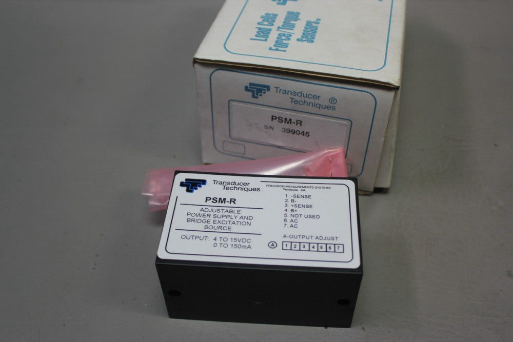 NEW TRANSDUCER TECHNIQUES ADJ POWER SUPPLY & BRIDGE EXCITATION SOURCE  PSM-R