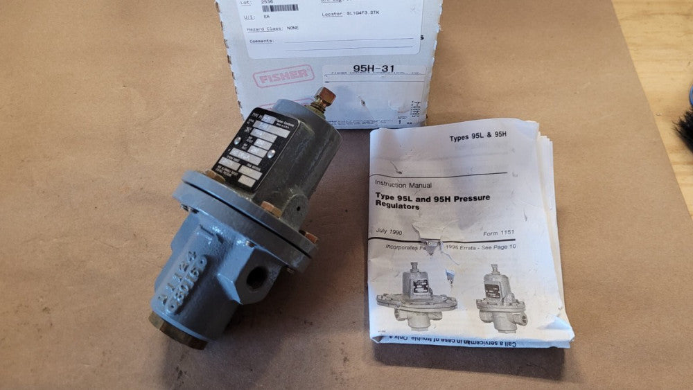 Fisher Controls 95H-31 Pressure Regulator 250PSIG 1/4" NPT