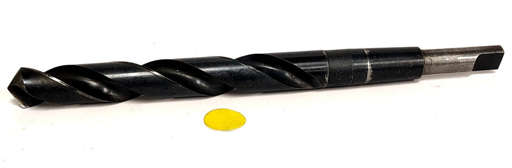 CLEFORGE 47/64" 2-FLUTE DRILL BIT W/MORSE TAPER 9-1/2" OAL 804421 HSS