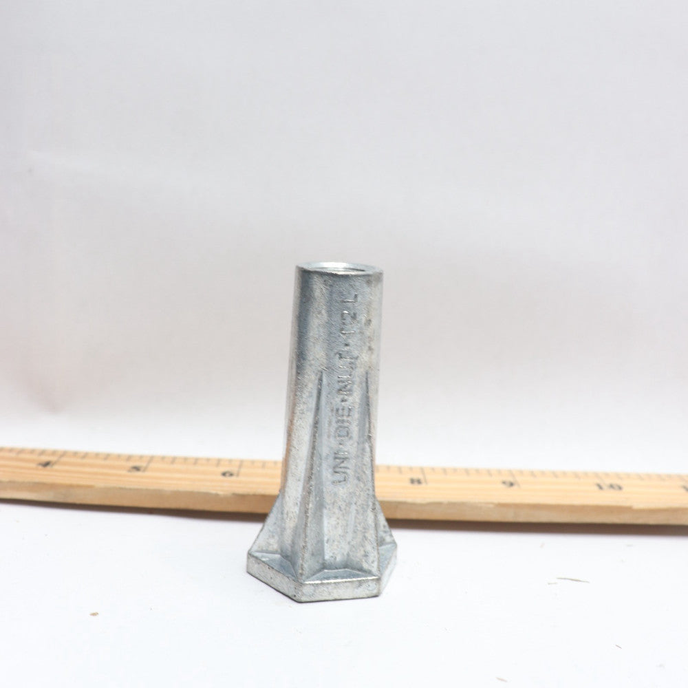 Threaded Inserts Zinc 2-3/4" Long x 3/8" ID UNI-DIE-NUT-1/2 L