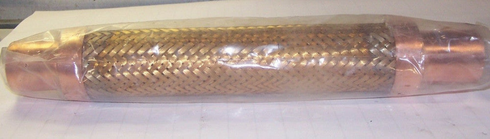 NEW 20" LONG COPPER BRAIDED FLEXIBLE HOSE 2-1/4" OD 2" ID  