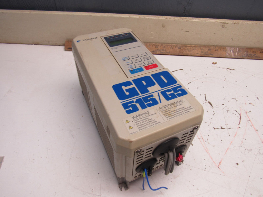 YASKAWA GPD515/G5 MODEL#NB194181A SPEC:40P71F 460V 3.4A XLNT USED TAKEOUT
