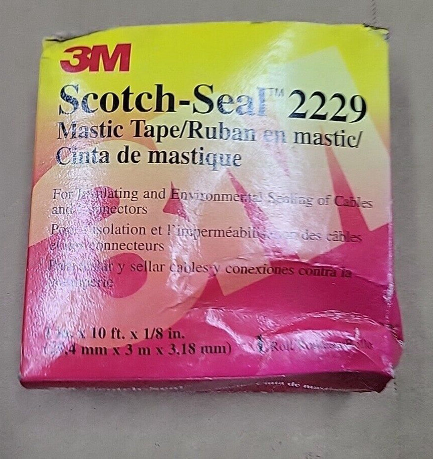 LOT OF 12 3M  Scotch-Seal(TM) Mastic Tape 2229-1 x 10 ft