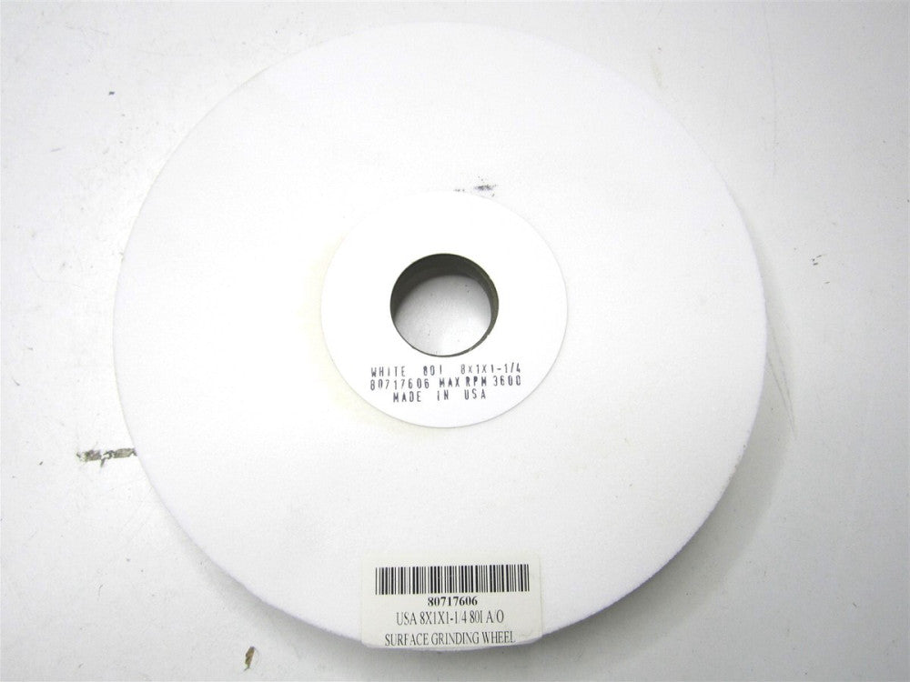 Grier Abrasives (80717606) 8" x 1" 1-1/4" Arbor, 80 Grit Surface Grinding Wheel