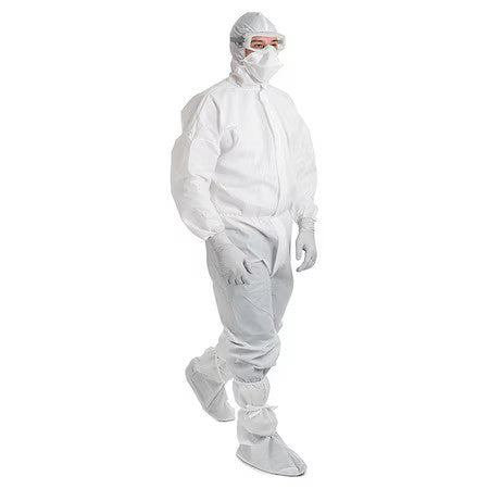 Kimtech 47685 Disposable Coverall, Hooded, 2Xl, Sms, Snap, Elastic Cuff,