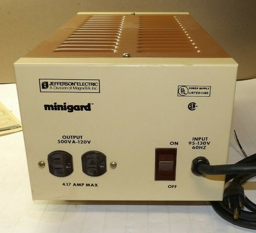 NEW JEFFERSON ELECTRIC REGULATOR POWER SUPPLY IN 95-130V OUT 500VA-120V 356-0900