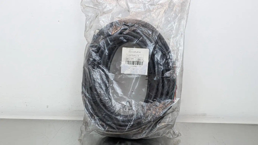 Cognex 185-1196R Power and I/O Breakout Cable CCB-PWRIO-05 Rev A 12-Pin/Wire 15m