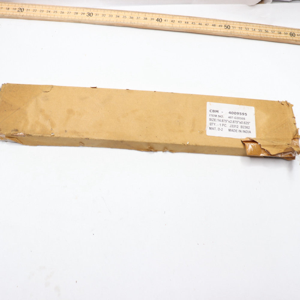 Bed Knife D2 Tool Steel 58-60 HRc 14.875" x 2.875" x 0.625" 457-G2030S