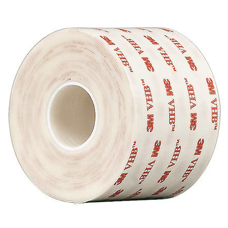 3M 4930 Double-Sided Foam Tape, 2 In W, 5 Yd L, 1/32 In, Acrylic Foam,