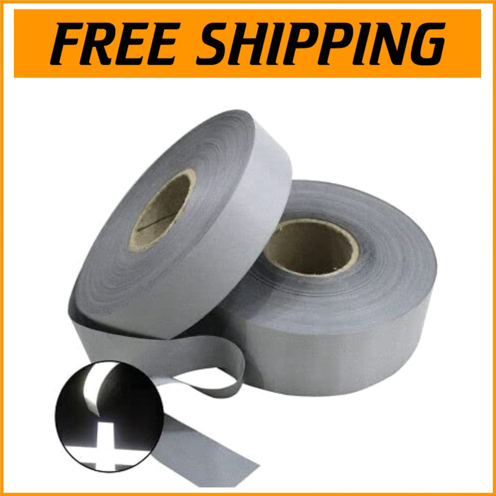 Durable Iron-On High Visibility Reflective Tape - 4" x 25 yds for Custom Apparel