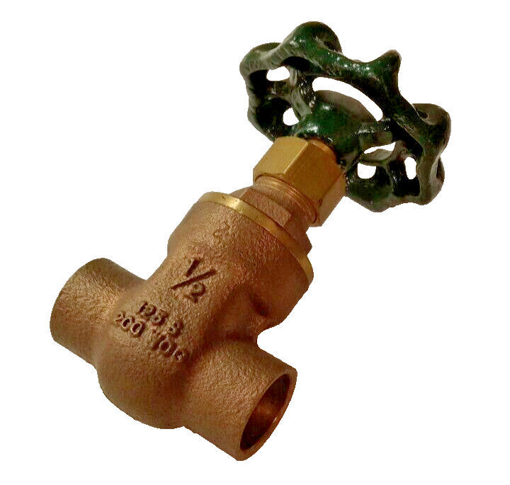 NEW WATTS GAS REGULATOR SWEAT VALVE BRONZE 1/2" 200 WOG