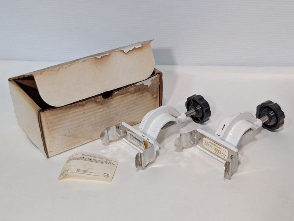 Lot of 2 Edwards Lifesciences DTSC Pressure Monitor Holder Clamp, screw missing