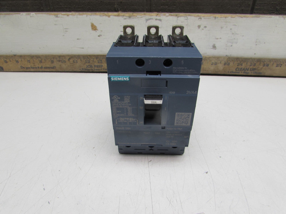 SIEMENS 3VA4110-6ED34-0AA0 , CIRCUIT BREAKER,  3P/100A /480V/65kA   MAKE OFFER!