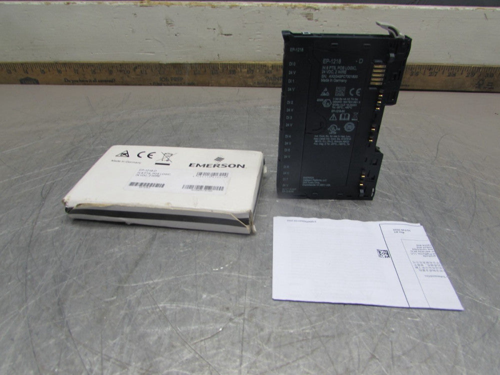 NEW! EMERSON EP-1218, SER-D, INPUT 8pt , 24 VDC, 2-W, POS LOGIC NIB! MAKE OFFER!