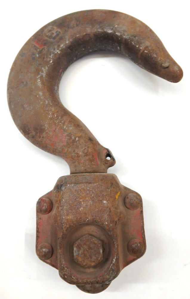 HEAVY DUTY SWIVEL HOIST HOOK 3 TON CAST IRON OAL 8" WIDTH 5-3/8" THICKNESS 7/8"