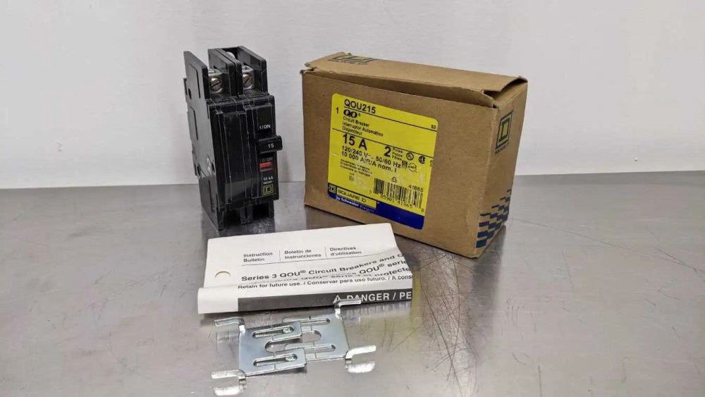 Square D QOU215 Circuit Breaker 15A 2P 120/240
