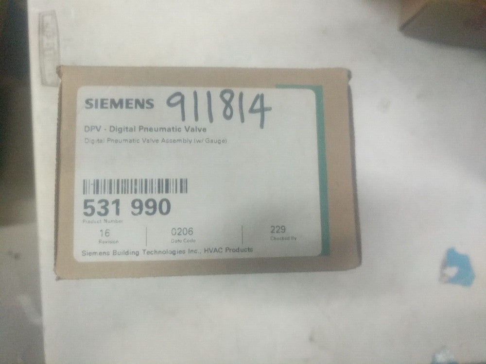 Siemens Digital Pneumatic Valve 531-990