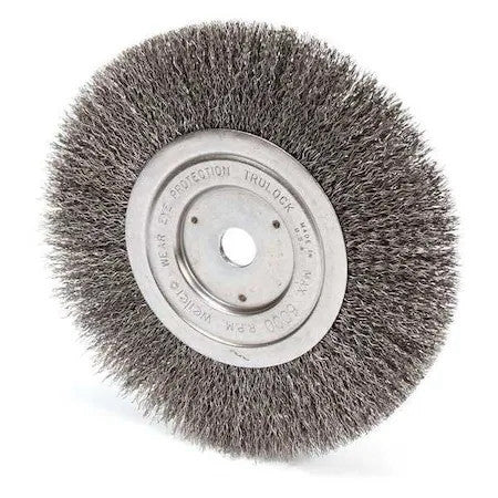 Weiler 93490 Crimped Wire Wheel Wire Brush, Arbor, 7"