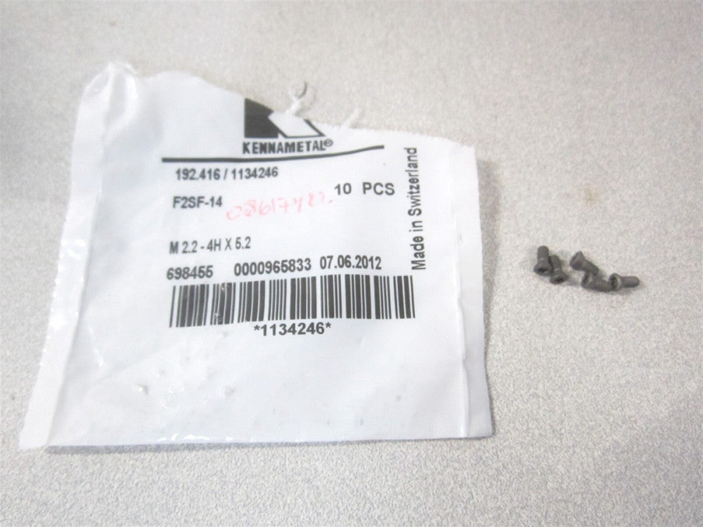 Kennametal (1134246) Screw for Indexable Inserts - Lot of 5