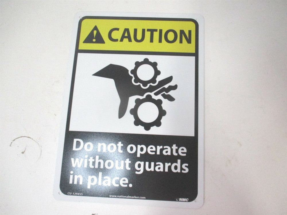 National Markers (CU-129455) 10" x 14" Caution Do not Operate Metal Sign