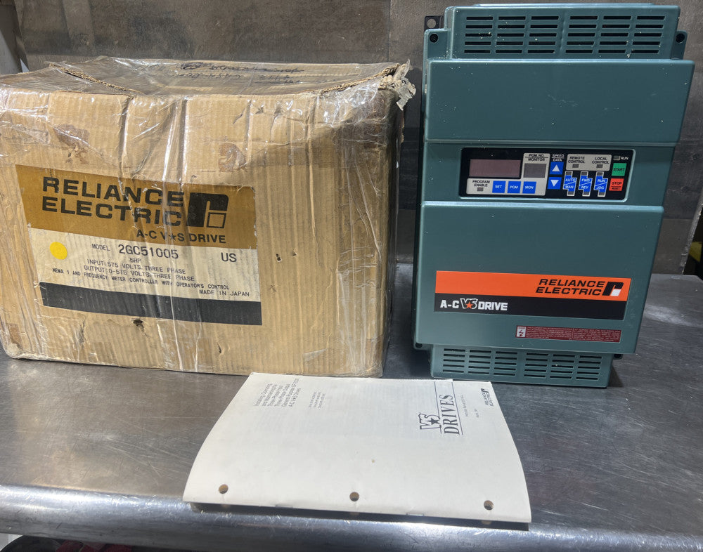 Nos Surplus Reliance Electric A-C VS Drive Model 2GC51005. 3 PH 575 Volts 5HP