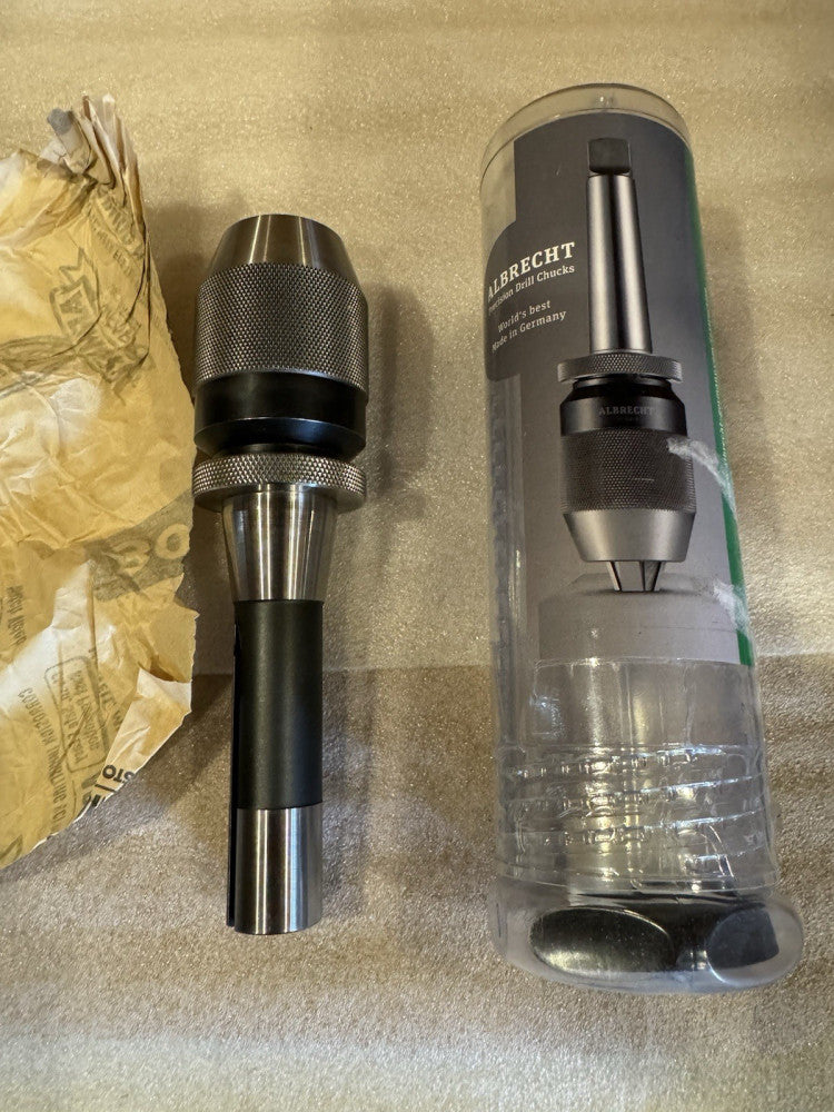 Albrecht Keyless Drill Chuck Integral R8 Shank #CP130-R8 Royal 73040 Milling