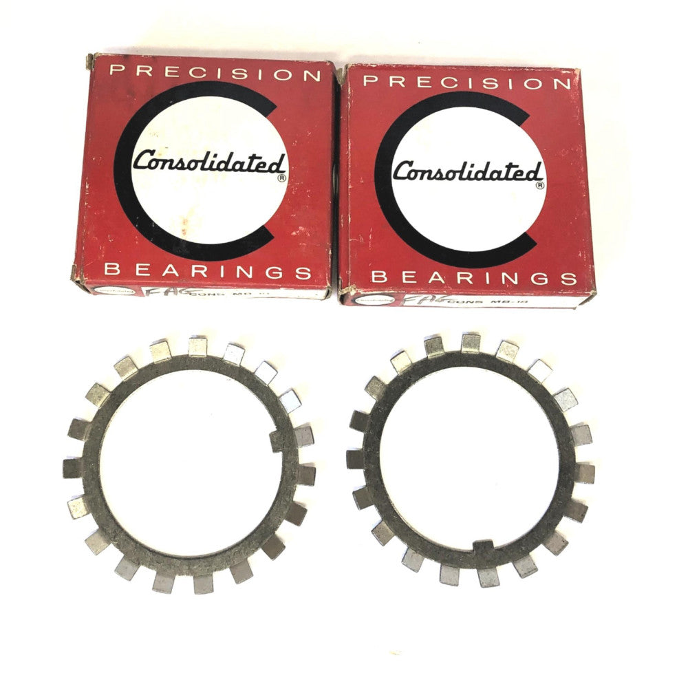 Consolidated Lock Nut Washer MB-18 [Lot of 2] NOS