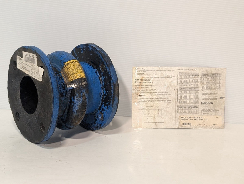 Garlock 94119-0324 Model 204 Sealing Concentric Joint Expansion, 3" ID, 7.5" OD