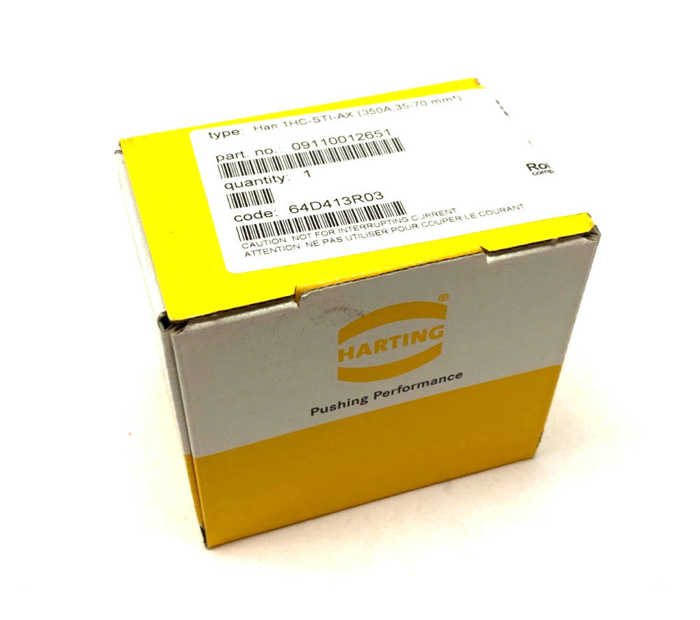 Harting 09110012651 Modular Male Insert 1-Pos Han 1HC-sti-AX (350A,35-70mm2)
