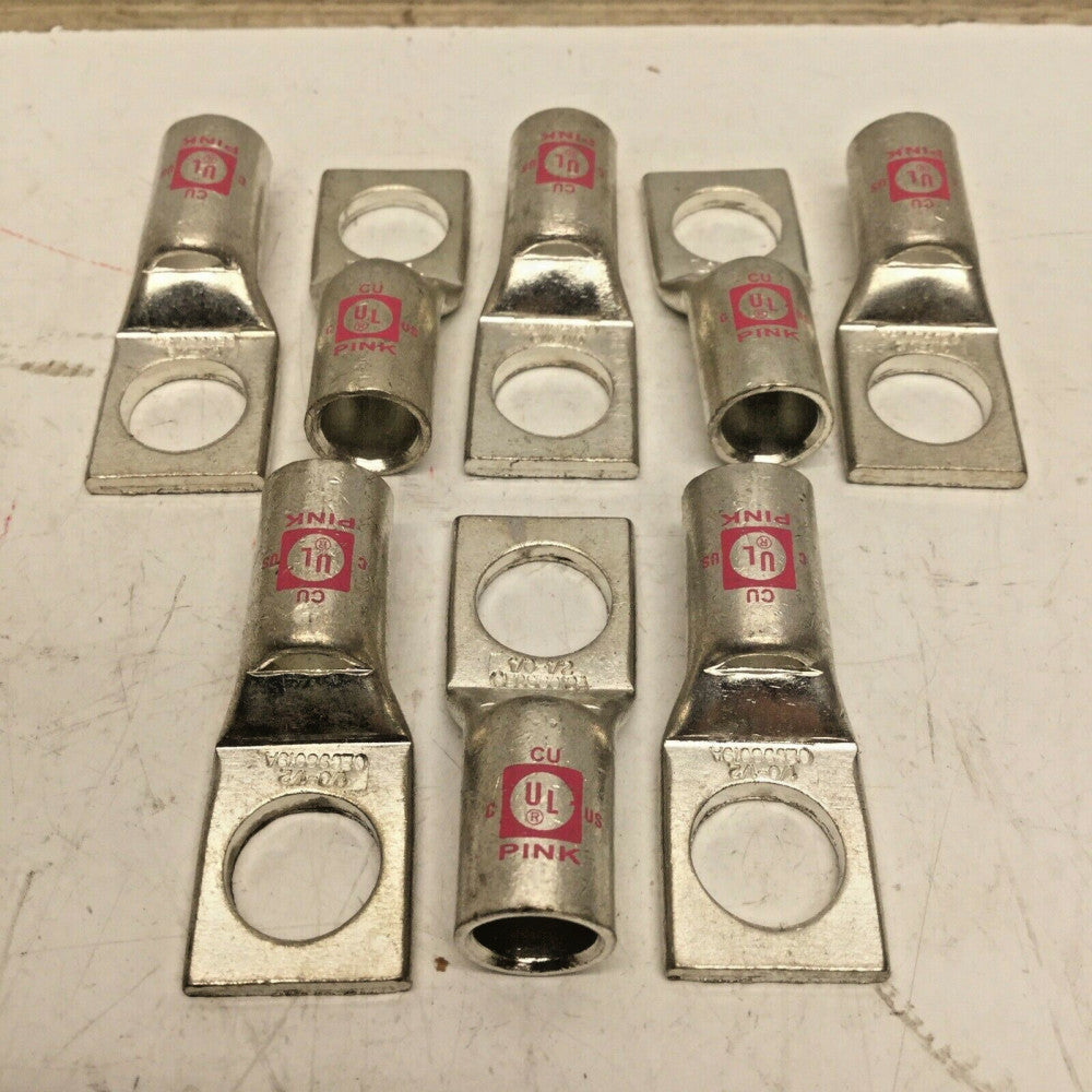 NSi GL1048 Compression Lug 1 Hole 1/2”, 1/0 AWG (LOT of 8)