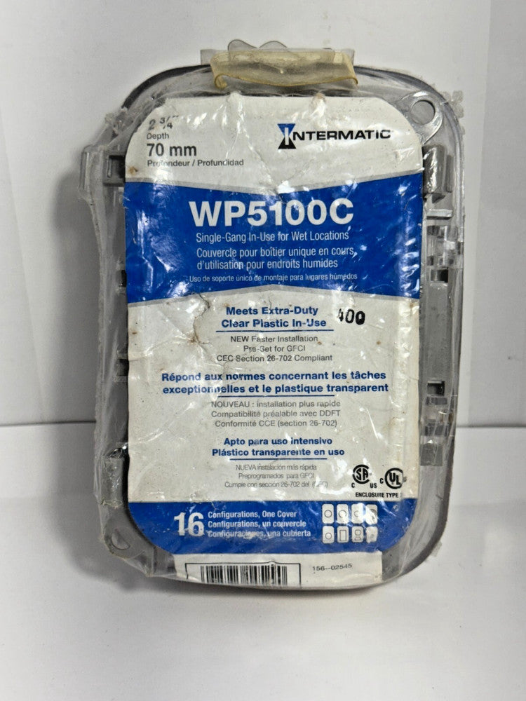 Intermatic WP5100C Single Gang In Use for Wet Locations