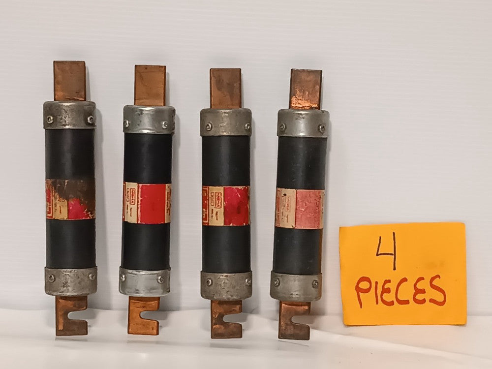 Lot of 4 Fusetron FRS-R-200  Dual-Element Time-Delay RK5 Fuse,200A, 600VAC