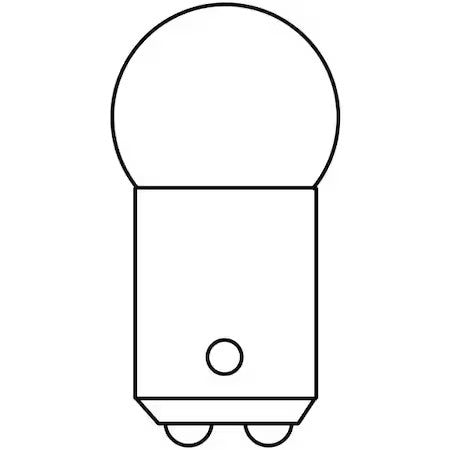 Zoro Select 1224-10Pk Miniature Lamp, 1224, 5.1W, G6, 32V, Pk10 (Formerly