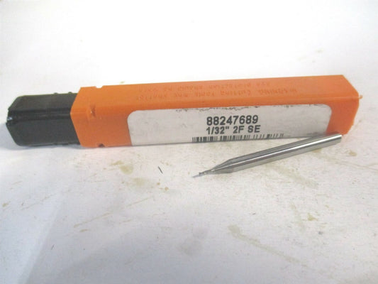 (750078) 1/32" x 5/64" x 1/8" x 1-1/2" OAL Solid Carbide 2 Flute Square End Mill