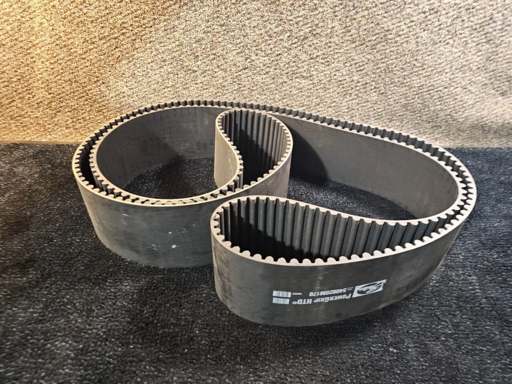 Gates 540020M170 PowerGrip HTD Timing Belt Single Sided, Polychloroprene Black