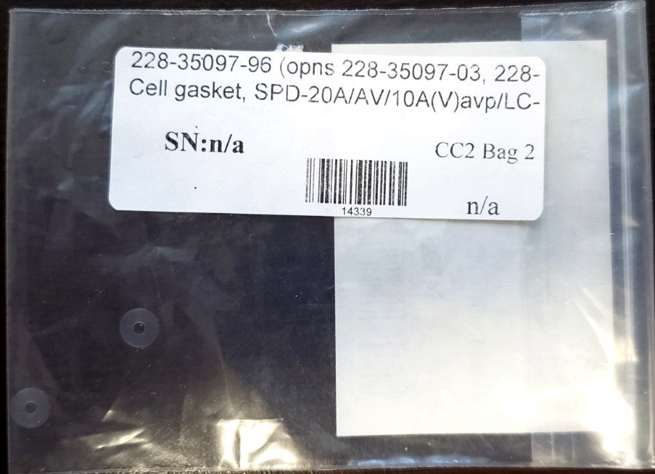 Shimadzu Cell gasket, SPD-20A / AV / 10A(V) avp / LC-2010 / LC-2010Ht