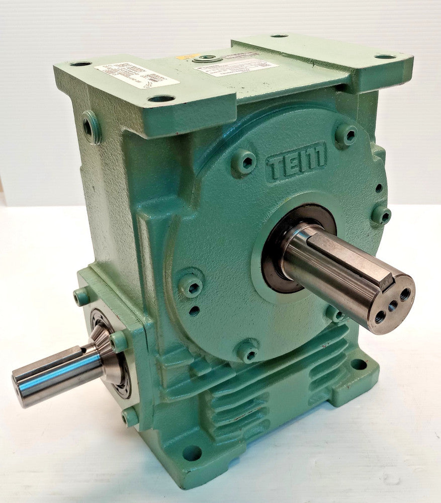 Tsubaki EW80B50R Gear Reducer 1:50 Ratio 25mm Input 38mm Output Keyed Shafts