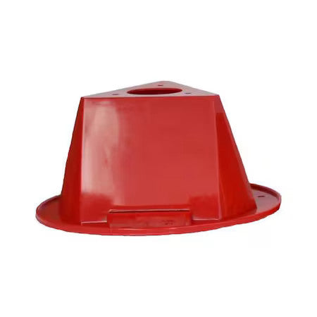 Zoro Select 03-500-828-R Hdpe Pallet Cones, 4 1/5 In H