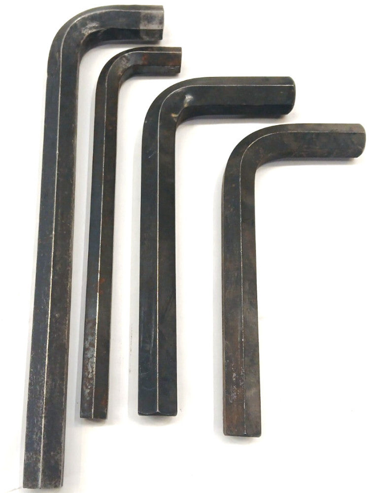 ALLEN WRENCHES ASSORTED LOT OF 4  STEEL L SHAPED