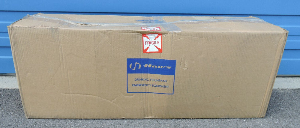 NEW Haws 8336 Shower W/ Eye Wash Station, ABS Plastic, Unassembled, 4HRX6, NEW!!