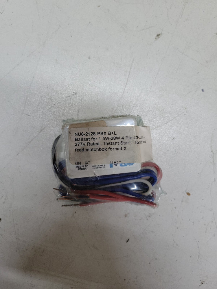 New! B&L Technologies NU6-2128-PSX 277V Compact Fluorescent Ballast