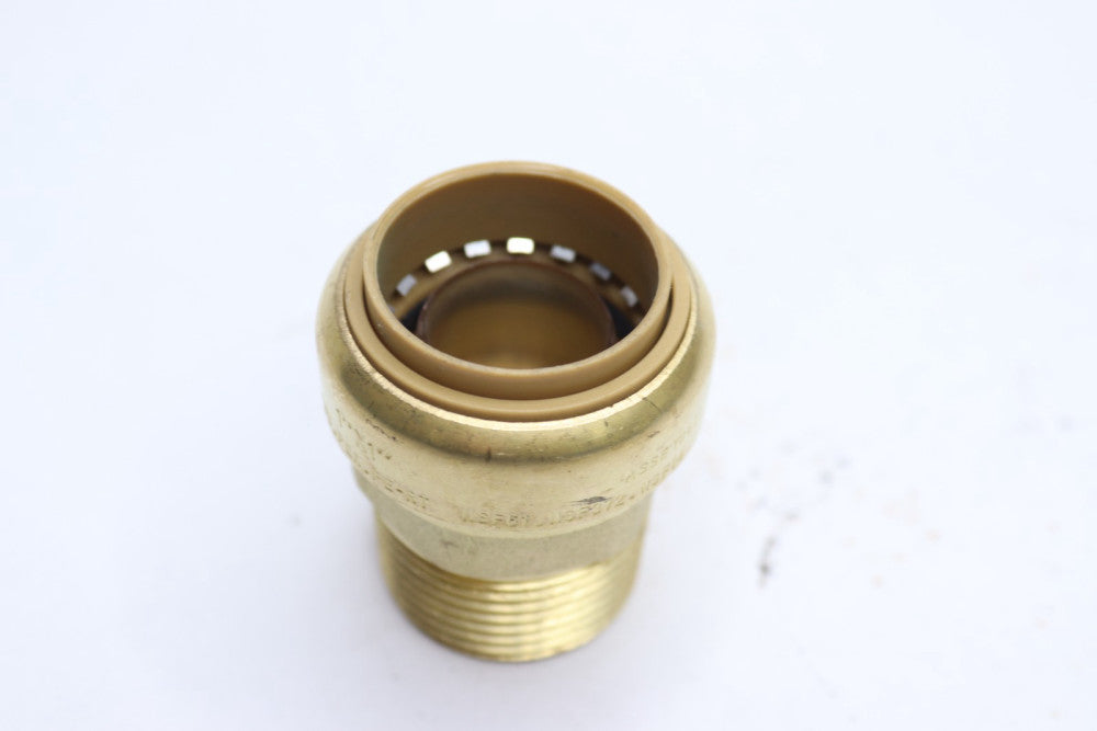 Push Fit Adapter Brass 200Â°F 200psi 1" x 1"MPT 1X1