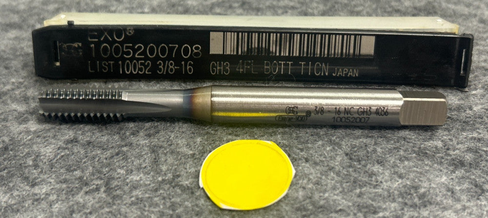 OSG STRAIGHT 4 FLUTE TAP  1005200708  3/8"-16 GH3