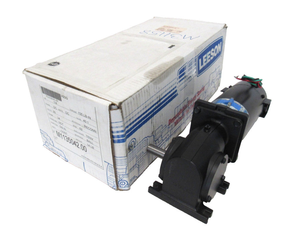 NEW LEESON M1135042.00 GEARMOTOR 40:1 90VDC CM34D25NZ10C